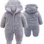 XMWEALTHY Unisex Baby Clothes Winter Coats Cute Newborn Infant Jumpsuit Snowsuit Bodysuits Registry for Baby Essentials Stuff